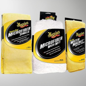 Meguiar's Microfiber Cloths, Towel, and Wash Mitt Bundle Automotive
